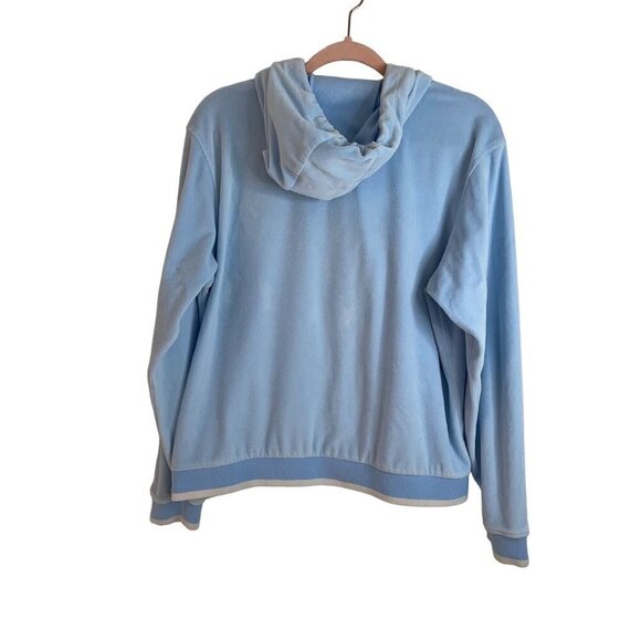 Reebok Vintage Womens Track Suit Size XL Blue Velour Y2k Pockets Cotton - Picture 7 of 10